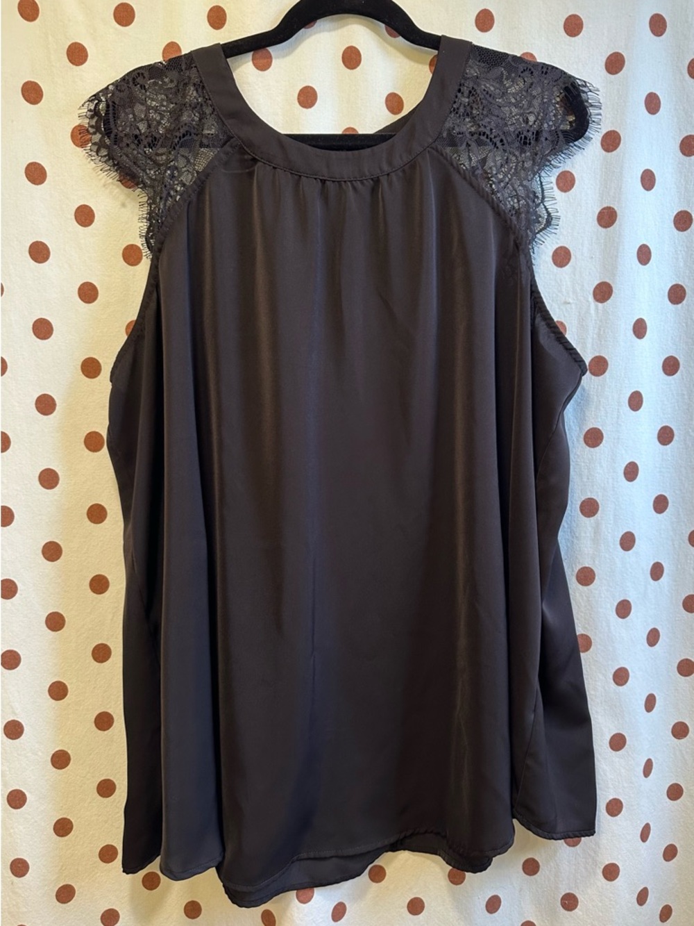 Torrid Harper Crepe de Chine Lace Sleeve Blouse, Size 2 (2X 18-20), Gently Used